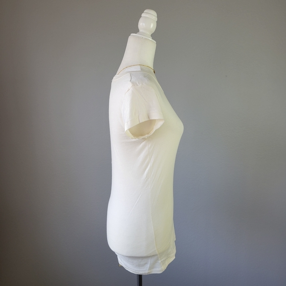 The Bee & The Fox // Cream Super Soft Embroidered Mamacita Short Sleeved T Shirt — image 6 of 8